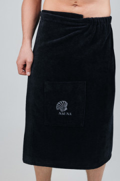 Накидка для бани велюровая