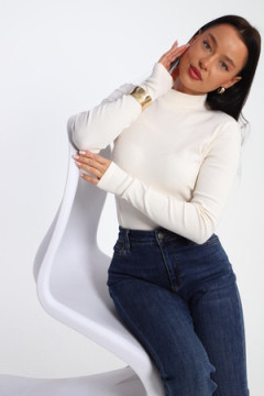 Водолазка женская с горлом теплая 32104