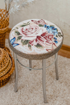 Подушка для мебели Сидушка на табурет круглая