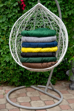 Подушка круглая на кресло 60 см, Грета(20%хл, 80%п/э),файбер, пакет с пл ручкой, ВО