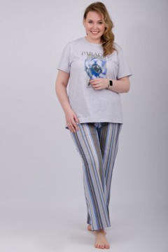 Пижама с брюками Флористика 2