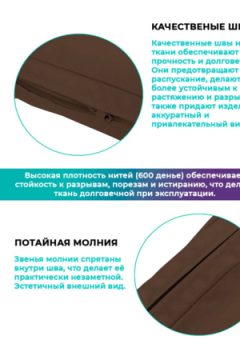 Подушка для садовой мебели, стула и кресла PO 53х50 см, пенополиуретан, термоватин, Оксфорд 600д