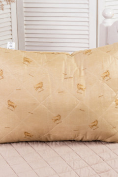 Подушка "Овечья шерсть" п/э полиэфирное волокно, стег, пакет с пл. ручкой(Н)