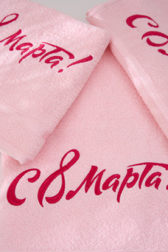Полотенце 14418/14 8 марта махровое плотность 350гр