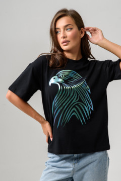 8555 Футболка оверсайз женская