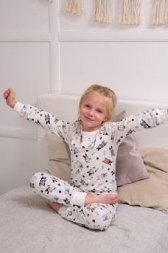 Детская пижама с брюками Собачки