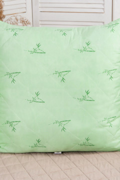 Подушка "Бамбук" п/э полиэфирное волокно, стег, пакет с пл. ручкой(Н)