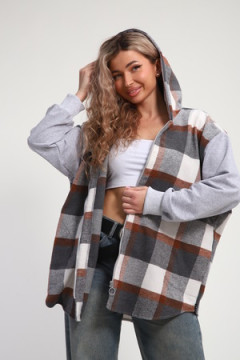 Рубашка толстовка на молнии женская РТЖКК-01