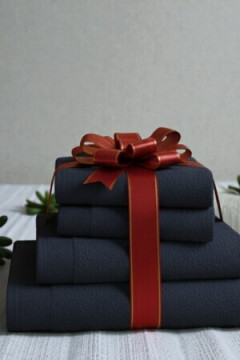 Набор махровых полотенец Sanpa 480 гр 100% хлопок Tilkku Takki, TT-06/4-S-серый