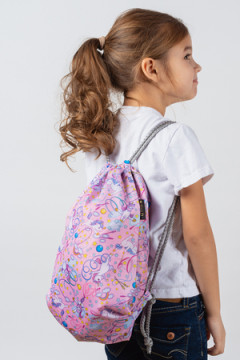 Мешок для обуви Единороги гимнасты розовый