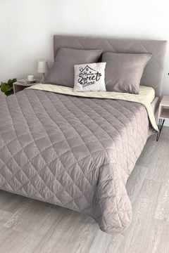 Комплект постельного белья с одеялом New Style КМ-005 крем-кофе