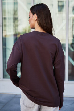 Лонгслив оверсайз с принтом