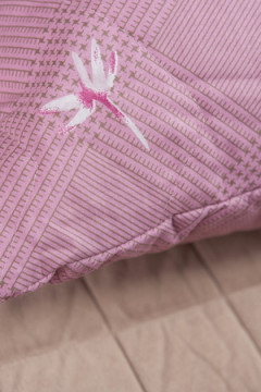 Подушка "Бамбук" поплин на молнии лебпух+бамбук, стег, лента, сумка(Н)