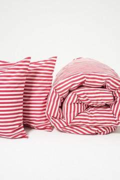 КПБ Urban Family Малиновый полоса перкаль