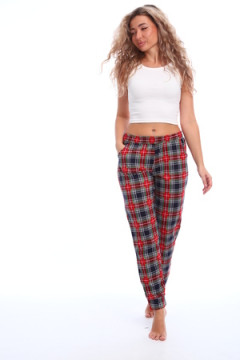 Брюки пижамные в клетку