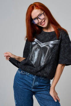 8594 футболка женская оверсайз