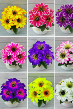 61293 Цветы искусственные 5шт