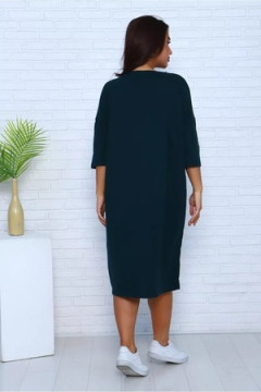 Удлиненная футболка хлопок с принтом Арт. 1092