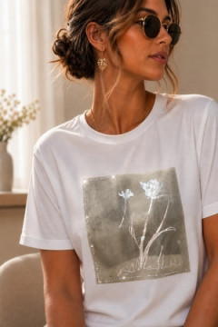 Футболка Нарядная Silver Bloom арт. 3092