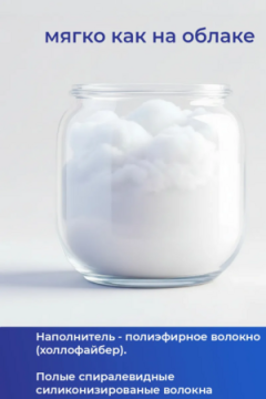 Подушка 50х70 для сна с 3D сеткой со съёмным чехлом PMA, сатин, полиэфирное волокно