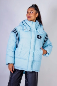 Куртка с капюшоном Оверсайз Евро-зима, демисезон арт. 2309