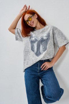 8594 футболка женская оверсайз