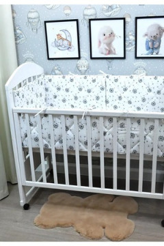 Бортик в кроватку для новорожденных стеганые