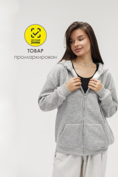 Худи на молнии с капюшоном