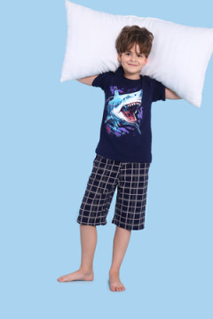 Пижама с шортами арт. ПМ-022-058 Акула