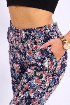 Бриджи с цветочным узором Бр-2