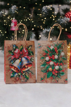 Набор крафт-пакетов новогодний 2 шт