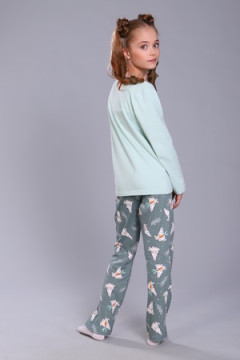 Пижама с брюками ПД-15-048 Зайцы-морковки