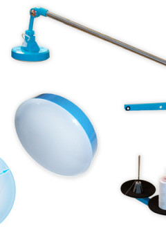 Лампа с креплением на бобиностойку круглая (10W) 811839 JACK