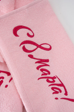 Полотенце 14418/14 8 марта махровое плотность 350гр