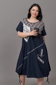 Платье П-02 орнамент ГИГАНТ домашнее больших размеров