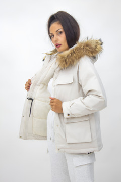 Куртка арт. 615 с натуральным мехом, Евро-зима, демисезон