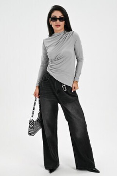 Лонгслив с драпировкой