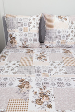 Простыня на резинке перкаль Коллаж