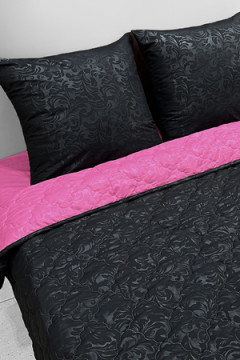 КПБ с одеялом New Style КМ-028 черный-фуксия