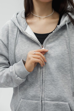 Худи на молнии с капюшоном