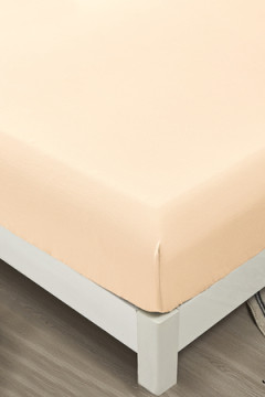 КПБ полукомплект простыня на резинке Борт 25 + 2 наволочки 50*70 экрю