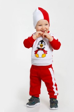 Детский костюм с брюками Пингвин с лампасами