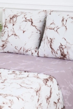 КПБ Мрамор поплин, наволочки 70х70см