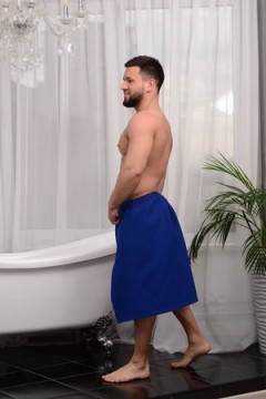 Полотенце для бани и сауны вафельное на липучке