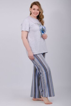 Пижама с брюками Флористика 2