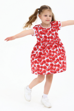 Платье 33066 Киска с карманами маки