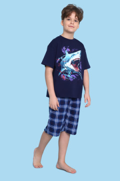 Пижама с шортами арт. ПМ-022-058 Акула