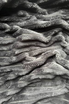 Плед Велсофт, плотность 220 г/м2 Pehmea Satu темно-серый