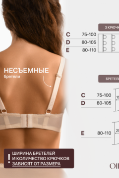 Бюстгальтер OIRO кружевной с мягкой чашей Oleandr 1415013