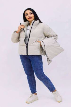 Куртка весна осень +дутый шарф-косынка 8193